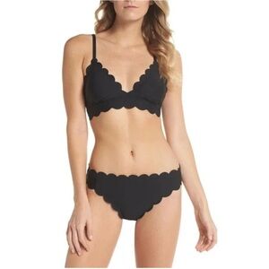 NEW, CHELSEA 28 BIKINI, SCALLOP, 2 PIECES, SWIMWEAR, BLACK!